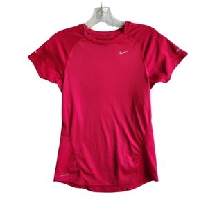 Nike Dri-Fit Women's Activewear T-shirt | Bright Pink | Size XS